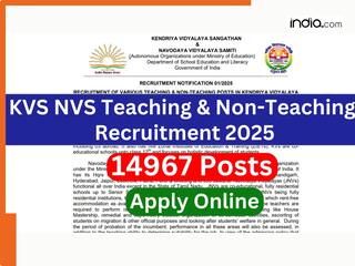 KVS and NVS Recruitment 2025: Today is the last chance to Apply for 14,967 Posts - Direct application links here