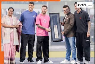 ICC Chairman Jay Shah presents first ticket of T20 World Cup 2026 to Lionel Messi