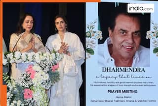 'Jis shaks ke saath..: Hema Malini breaks down while remembering her late husband Dharmendra, at his prayer meet- Watch Viral video