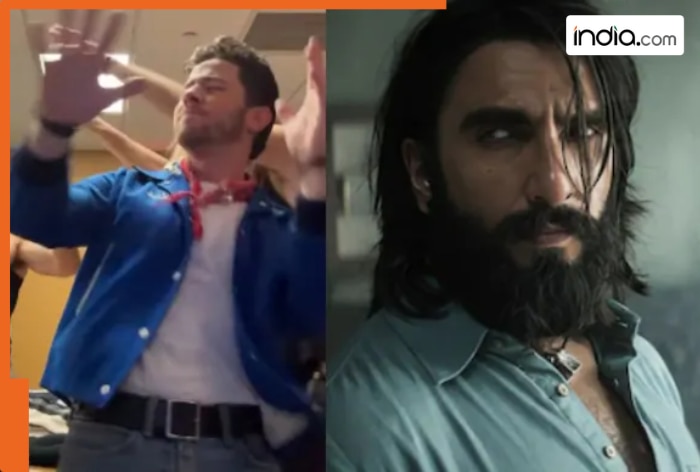 Watch- Ranveer Singh REACTS as Nick Jonas grooves to Dhurandhar's peppy track Shararat, fans say, 'National jiju for...'