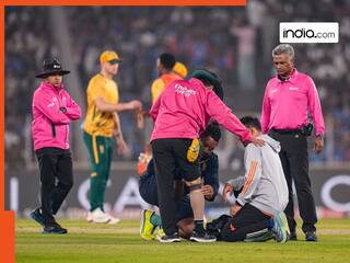 IND Vs SA: संजू सैमसन के तेज-तर्रार शॉट पर घायल हो गए अंपायर, दर्द से कराह कर जमीन पर लेटे