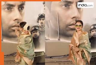 WATCH: Rekha bows her head before Dharmendra’s Ikkis poster in a touching tribute at special screening, video goes viral