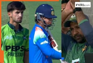 WATCH: Vaibhav Suryavanshi's wicket SPARKS wild celebration, Pakistan pacer celebrates as Sarfaraz Ahmed reacts, video goes viral