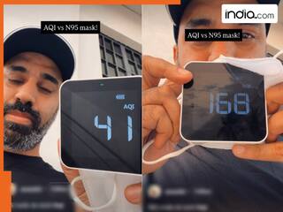 Viral Video: शख्स ने AQI मॉनिटर को पहना दिया N95 मास्क, फिर रिजल्ट देखकर भौंचक्के रह गए लोग | देखें