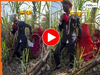 Dulha Dulhan Ka Video: गलती से गन्ने के खेत में पहुंच गए दूल्हा-दुल्हन, फिर जो हुआ हंसी नहीं रोक पाएंगे | देखें वीडियो