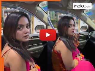 Husband Wife Ka Video: कार में बैठे पति को जरूरी नियम बताने लगी पत्नी, मगर सुनकर खुद ही सिर खुजाने लगा बेचारा | देखें वीडियो