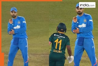 WATCH: Virat Kohli's hilarious reaction towards Temba Bavuma after Quinton de Kock's dismissal, video goes viral