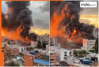 Terrifying Visuals: Massive fire breaks out at Marista Santa Maria College in Brazil, rescue operations underway