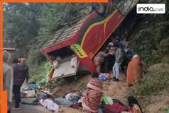 Andhra Pradesh tragedy: 10 dead as bus packed with pilgrims falls into gorge in Alluri Sitarama Raju district
