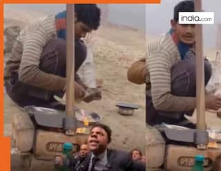 Viral Video: जुगाड़ हो तो ऐसा! शख्स ने फावड़े को बना दिया तवा, रोटी सेंकता देख दंग रह गए लोग | देखें वीडियो