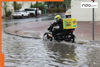 Dubai rains: Heavy rain and thunderstorms sweep across UAE, residents asked to stay indoors, flood alerts issued