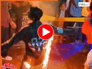 Trending Viral Video: छपरी गिरी के चक्कर में फायर स्टंट कर रहा था शख्स, कुछ ही सेकंड में निकल गई चीख | देखें वायरल वीडियो