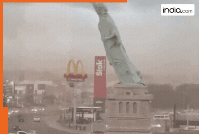 VIRAL VIDEO: 'Statue Of Liberty' topples by storm, but its not in US but in....