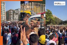 WATCH: People chant 'thank you' for Mumbai Police, amid Messi's GOAT tour at Wankhede