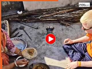 Funny Video Today: बाजरे की रोटी को प्लेट समझकर धो दिया, अंग्रेज का कारनामा आज खूब हंसाएगा | देखें वीडियो