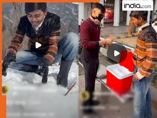 Kashmir To Delhi: कश्मीर की बर्फ दिल्ली तक ले आया ये लड़का, फिर मार्केट में बेचकर कर डाली तगड़ी कमाई | देखें VIDEO