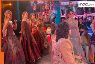 Kriti Sanon and Varun Sharma set the dance floor on fire at Nupur Sanon- Stebin Ben sangeet with Lollipop Lagelu - WATCH