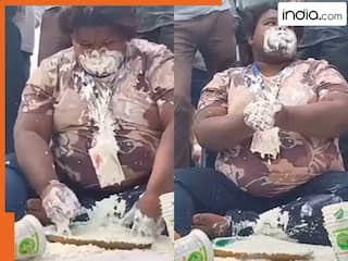 VIDEO: सिर्फ 3 मिनट में 4KG दही खा गया लड़का, रफ्तार देखकर खिलाने वाला भी हिल गया | देखें वीडियो