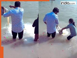 Shocking Video: शख्स ने पानी में बहा दिया 20 लीटर दूध, मांगने पर बच्ची को एक बूंद नहीं दिया | देखें वीडियो