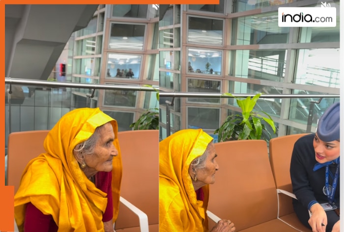 Air hostess receives wedding invite from grandmother, leaving her smiling | Watch viral video