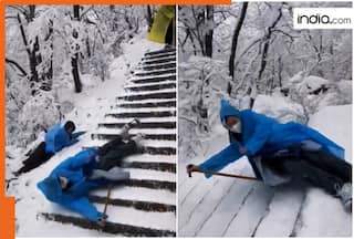 Idhar chala main kidhar chala..., are phisal gaya: This viral video explains 'what and why'