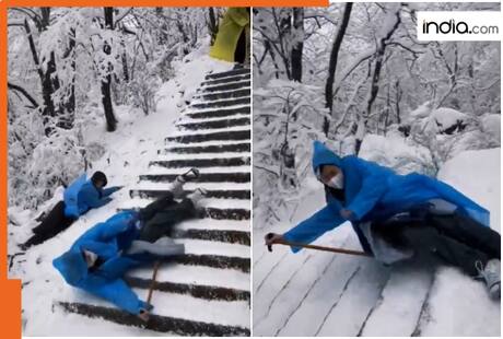 Idhar chala main kidhar chala..., are phisal gaya: This viral video explains 'what and why'