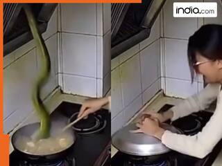 Snake Ka Video: महिला ने डसने आए सांप की ही सब्जी बना दी, वायरल वीडियो देखकर रोंगटे खड़े हो जाएंगे