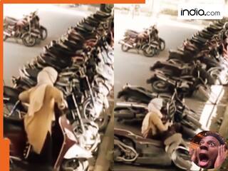 Scooty Girl Ka Video: अब ये क्या कर बैठी स्कूटी गर्ल, पार्किंग में मचाया ऐसा कोहराम जिसने देखा सिर पकड़ लिया