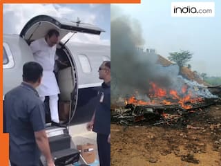 Ajit Pawar Plane Crash New Video: अजित पवार के प्लेन का नया वीडियो, जमीन पर गिरते ही आग का गोला बन गया पूरा विमान | देखें
