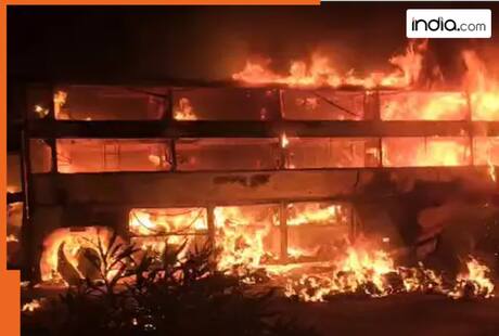 3 burnt alive as private bus collides with lorry in Andhra Pradesh, local driver saves over 35 passengers