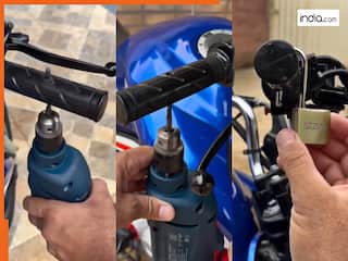 Jugaad Ka Video: चाहकर भी बाइक नहीं चुरा पाएगा चोर, शख्स ने दिखाया ऐसा जुगाड़ दिमाग घूम जाएगा | देखें वीडियो