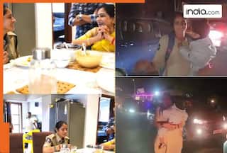 Andhra Pradesh off-duty woman constable clears traffic with baby in arms; receives appreciation from AP Home Minister | Watch viral videos