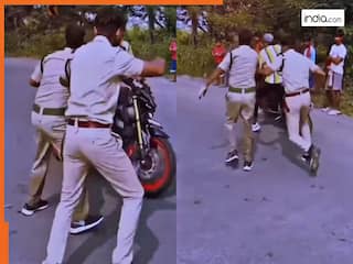 Funny Video Today: पुलिस को ही चकमा देकर भाग निकला बाइक सवार, देख लिया तो पेट पकड़कर हंसेंगे आज | देखें वीडियो