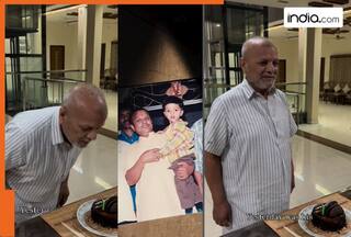 Hyderabad man brings cake for cook's 70th birthday; elderly man's innocent smile wins hearts | Watch viral video
