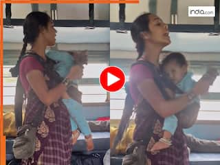 Train Ka Video: गोद में बच्चा लिए महिला ने गाया देशभक्ति गाना, सुनकर ही भावुक हो गए ट्रेन यात्री | देखें वीडियो