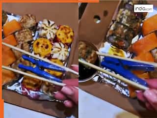 Jugaad Ka Video: चॉपस्टिक से भी खाने का निकाल लिया देसी तरीका, देखकर आंखें फटी रह जाएंगी | देखें वीडियो