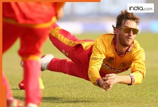 WATCH: Brian Bennett takes a stunning flying catch to dismiss Nadeem Khan in T20 World Cup 2026