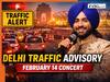 Delhi traffic advisory issued for Dr. Satinder Sartaaj’s February 14 concert at JLN stadium; Check diversions and metro routes