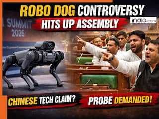 Galgotias University AI summit row reaches UP Assembly, Akhilesh Yadav’s party seeks investigation into Chinese Robodog claim