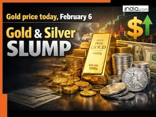 Gold price today, February 6 Live: Gold, silver slide sharply as strong US Dollar weighs on metals, Check rates in Delhi, Mumbai, Kolkata, Chennai, Surat