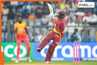 WATCH: 6, 6, 6, 6, 6...4 fours and 5 sixes, This star batter wrecks HAVOC in Super 8 clash vs Zimbabwe, becomes fastest West Indies batter to...