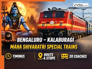 Maha Shivaratri special trains announced: Direct Bengaluru–Kalaburagi express services, check timings and fares