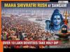 Over 10 lakh devotees take holy dip at Prayagraj’s sangam on Maha Shivratri, Magh Mela concludes with massive rush