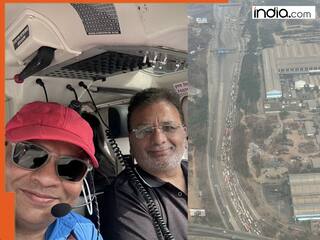मुंबई-पुणे एक्सप्रेसवे पर जाम में फंसा था शख्स, हुआ परेशान तो मंगवा लिया हेलीकॉप्टर, जानें पूरा मामला