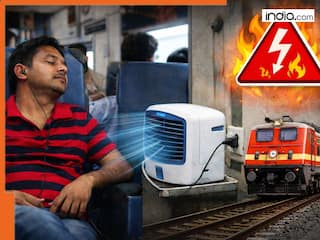 Passenger installs personal cooler inside Non-AC train coach, viral video triggers massive debate over safety and electrical risks