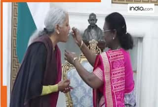 'Scoop of good luck': President Droupadi Murmu offers 'Dahi Cheeni' to Nirmala Sitharaman ahead of Union Budget 2026
