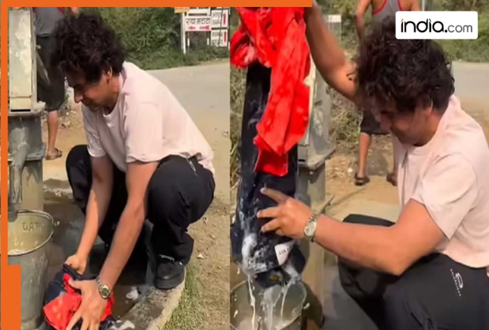 Watch- Sunil Grover’s roadside hand-pump moment washing clothes leaves netizens stunned, fans say, 'Bhai ye kitna...'