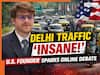 US tech founder calls Delhi’s embassy zone traffic ‘Insane’ - Internet fires back with sharp reactions