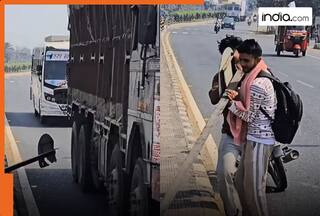 Watch: Two men remove sharp metal from road, prevent deadly accident; Viral video here