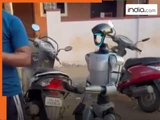 VIDEO: भारत की गलियों में भीख मांगता दिखा रोबोट, लोग बोले- भिखारी समाज को भी डरा दिया | देखें वीडियो